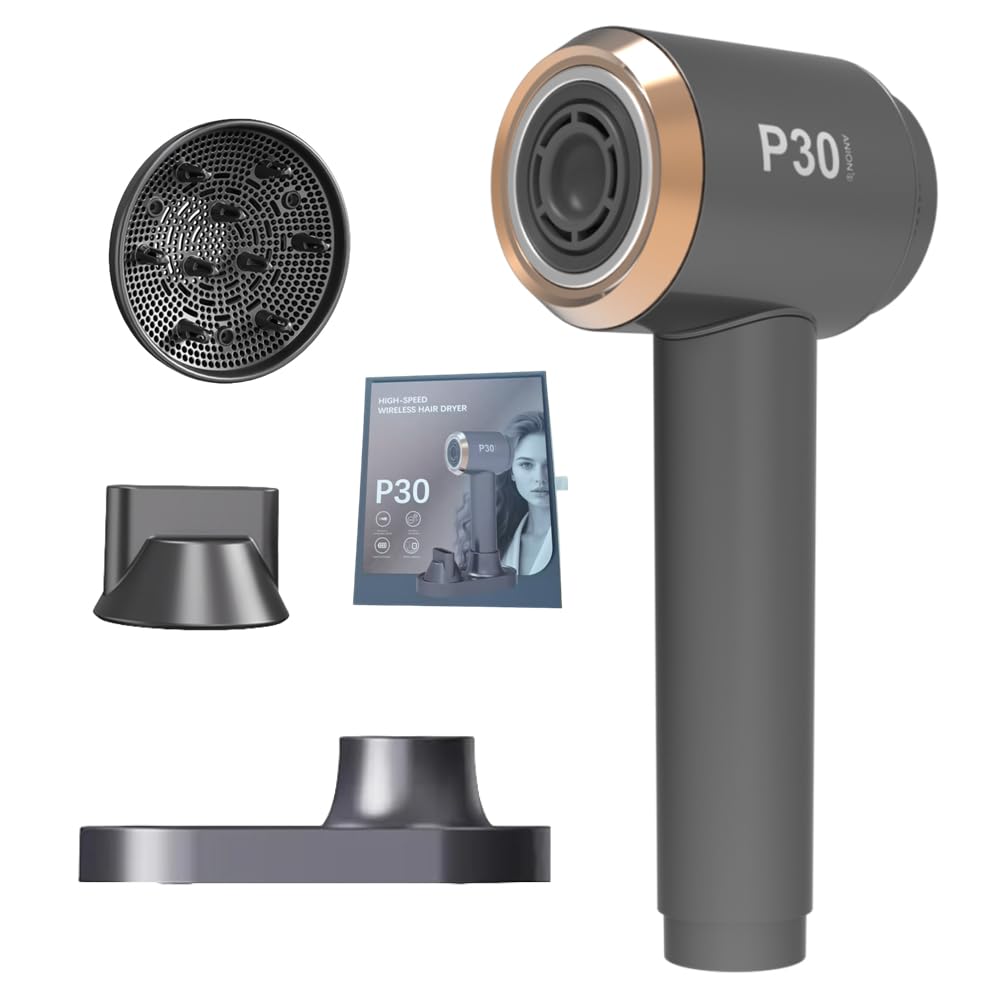 P30 コードレス　ドライヤー 充電式 温風・ キャンプ・子供・ペット Amazon | P30 コードレスドライヤー 充電式ドライヤー 大風量 速